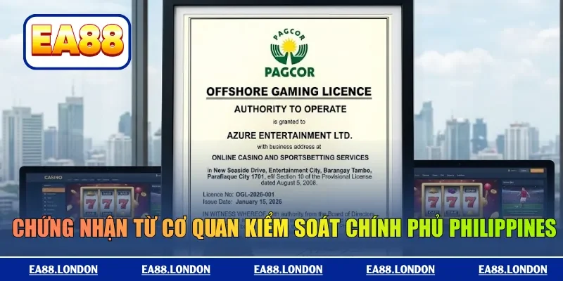 Chứng nhận từ cơ quan kiểm soát Chính phủ Philippines