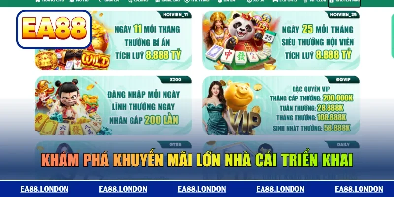 Khám phá khuyến mãi lớn nhà cái triển khai