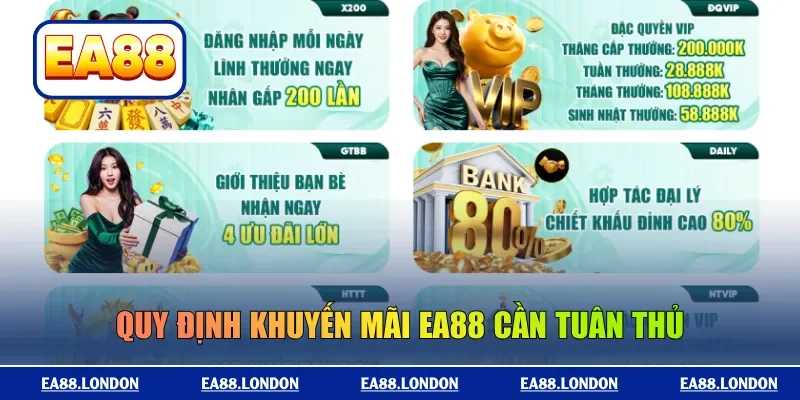 Quy định khuyến mãi EA88 cần tuân thủ